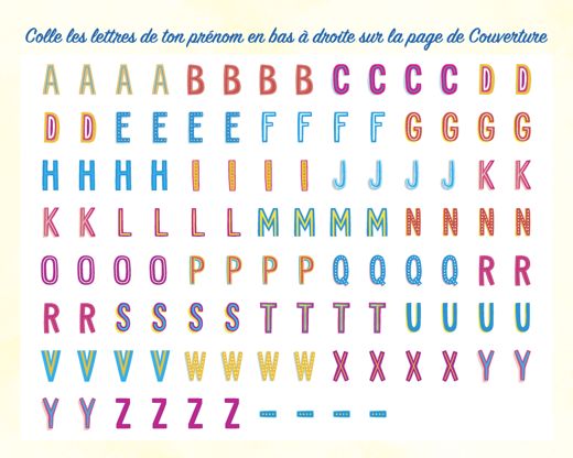 Page de gommettes-alphabets